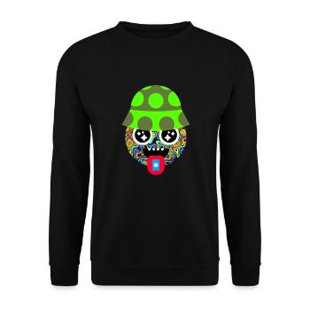 LSD TRIPPY PSYCODELIC TRIP - Unisex Sweatshirt - black - Front - Alina (178cm) & Michal (187cm)
