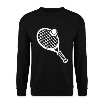 Raquette tennis tennis tennis tennis - Sweat-shirt Unisexe - noir - Devant - Alina (178cm) & Michal (187cm)