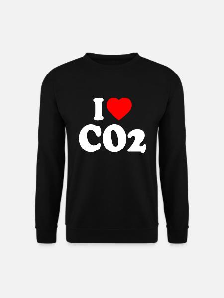 I love co2 - Unisex Sweatshirt - black