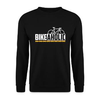 bike a holic - Unisex Pullover - Schwarz - Vorne - Alina (178cm) & Michal (187cm)