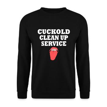Cuckold cleanup service - Sweat-shirt Unisexe - noir - Devant - Alina (178cm) & Michal (187cm)