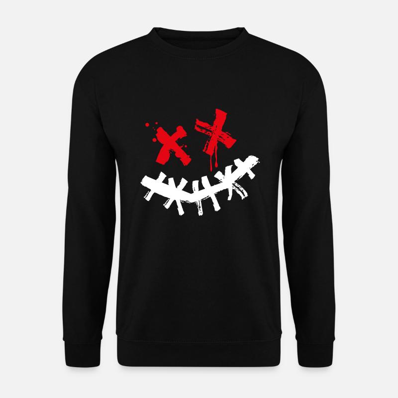 Purge Smilie Techwear Style - Unisex Pullover - Schwarz