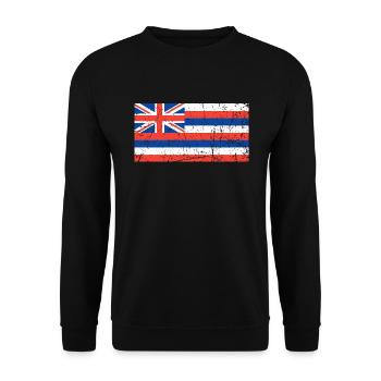 Drapeau hawaïen - Sweat-shirt Unisexe - noir - Devant - Alina (178cm) & Michal (187cm)