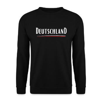Deutschland-Heimat-Statement - Unisex Pullover - Schwarz - Vorne - Alina (178cm) & Michal (187cm)