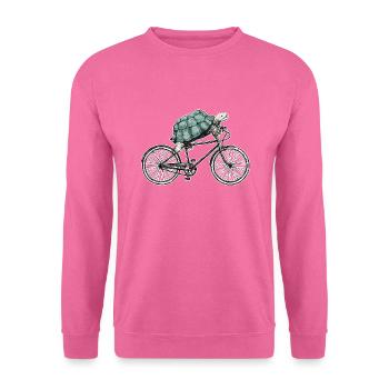 Bicycle Schildköte Road Bike Gift - Unisex Sweatshirt - pink - Front