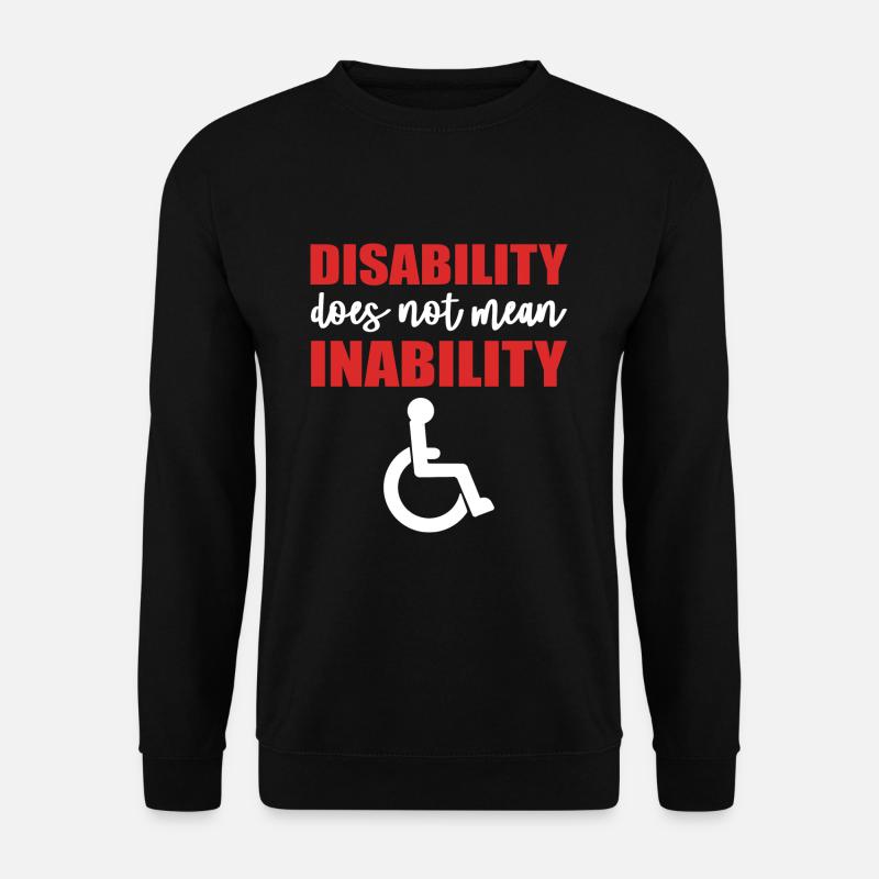 Wheelchair - Unisex Sweatshirt - black