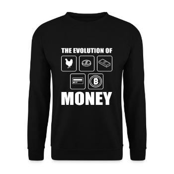 Évolution du bitcoin - Sweat-shirt Unisexe - noir - Devant - Alina (178cm) & Michal (187cm)