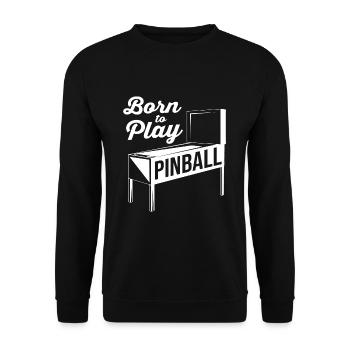 Flipper Pinball - Unisex Sweatshirt - black - Front - Alina (178cm) & Michal (187cm)