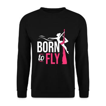 Aerial Yoga Air Yoga - Unisex Pullover - Schwarz - Vorne - Alina (178cm) & Michal (187cm)