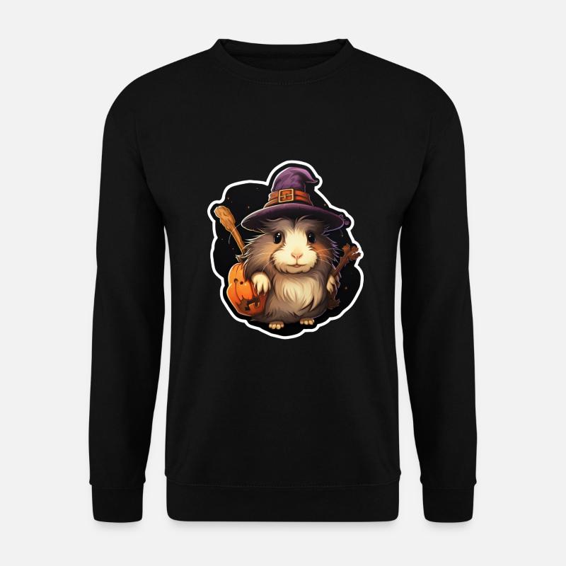 Cochon d’Inde d’Halloween - Sweat-shirt Unisexe - noir