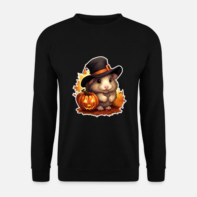 Cochon d’Inde d’Halloween - Sweat-shirt Unisexe - noir