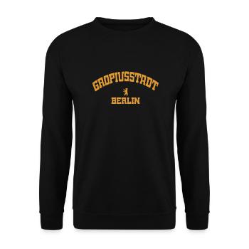 Gropiusstadt - Berlin - Allemagne - Sweat-shirt Unisexe - noir - Devant - Alina (178cm) & Michal (187cm)