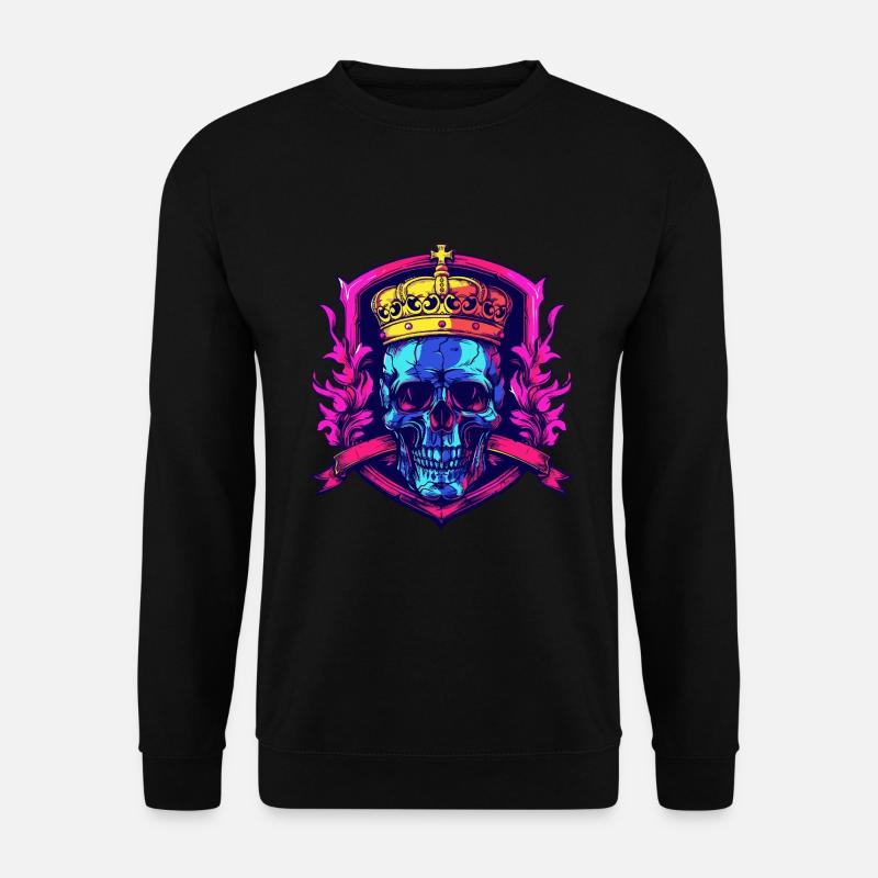 King Skeleton Crown - Unisex Sweatshirt - black