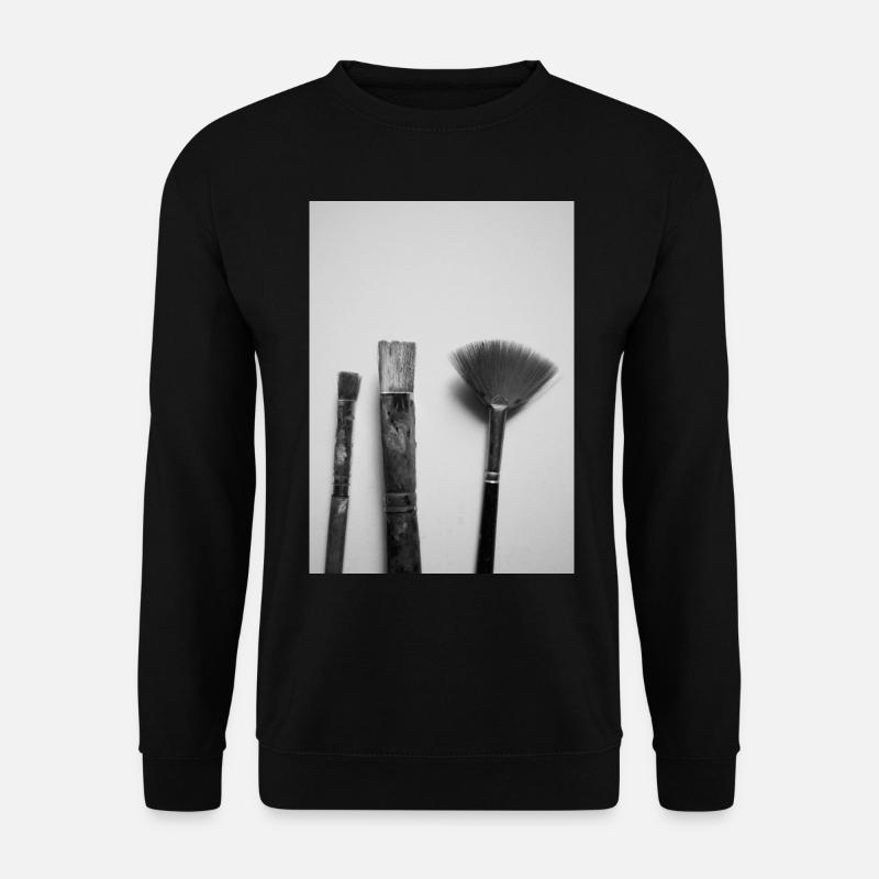 Pinsel - Unisex Pullover - Schwarz