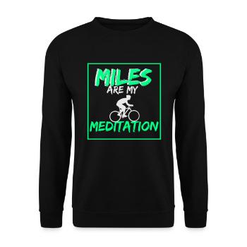 Bicycle cycling bike road bike cycling gift - Unisex Sweatshirt - black - Front - Alina (178cm) & Michal (187cm)