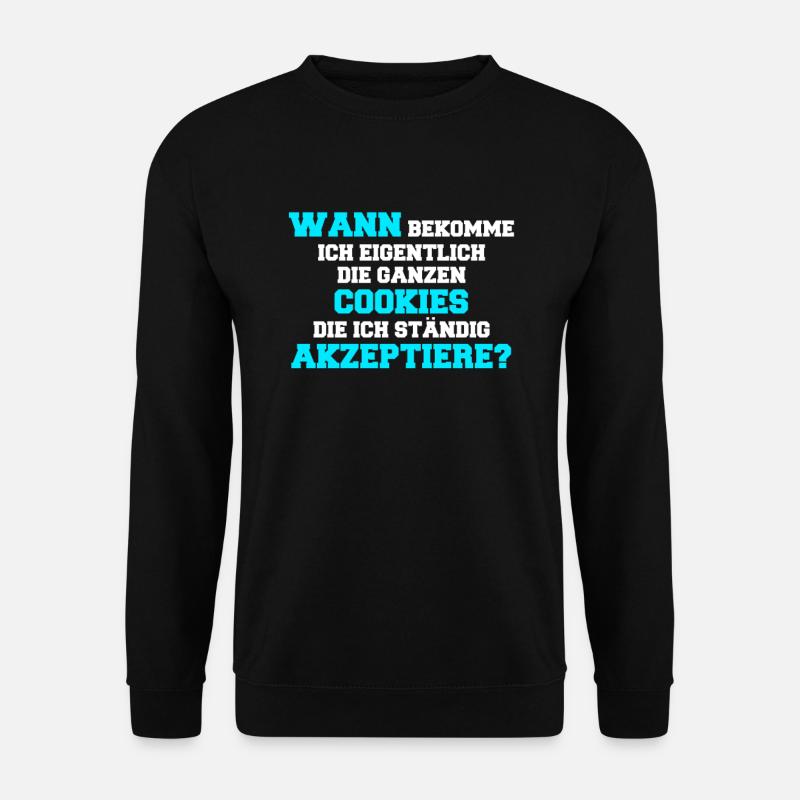 Cookies internet computer online website - Unisex Pullover - Schwarz