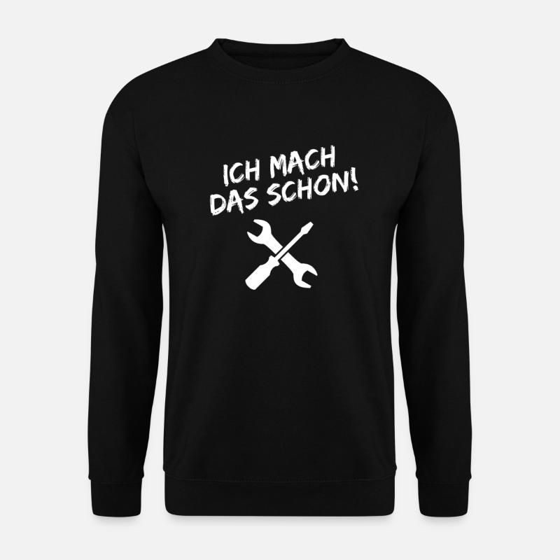 handwerker Schraubenschlüssel Werkstatt werkzeug - Unisex Pullover - Schwarz