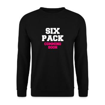 Six pack - Unisex Pullover - Schwarz - Vorne - Alina (178cm) & Michal (187cm)