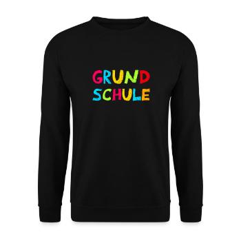 grundschule, einschulung, geschenkidee, schule - Unisex Pullover - Schwarz - Vorne - Alina (178cm) & Michal (187cm)