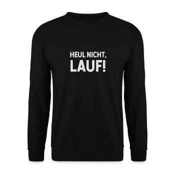 lustig, witzig, zitat, witze, geschenkidee, coole - Unisex Pullover - Schwarz - Vorne - Alina (178cm) & Michal (187cm)