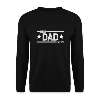 vater, papa, tochter, sohn, vatertag Geschenk - Unisex Pullover - Schwarz - Vorne - Alina (178cm) & Michal (187cm)