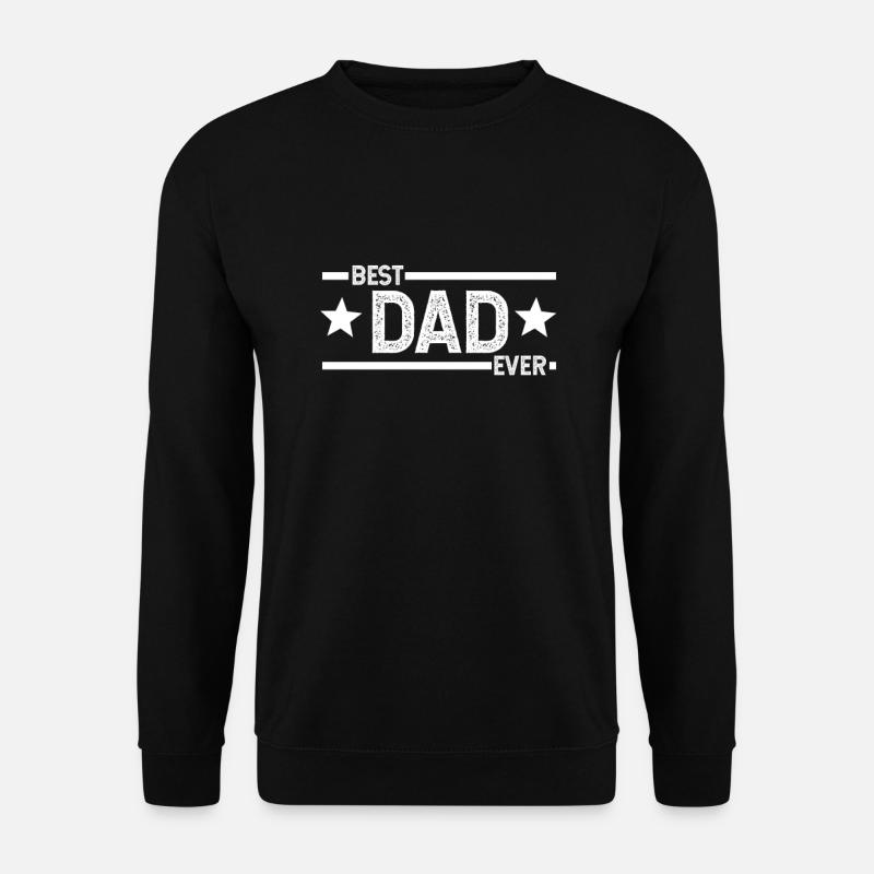 vater, papa, tochter, sohn, vatertag Geschenk - Unisex Pullover - Schwarz