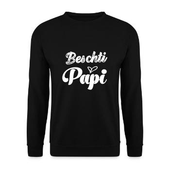 Beschti papi meilleur papa Suisse Suisse - Sweat-shirt Unisexe - noir - Devant - Alina (178cm) & Michal (187cm)