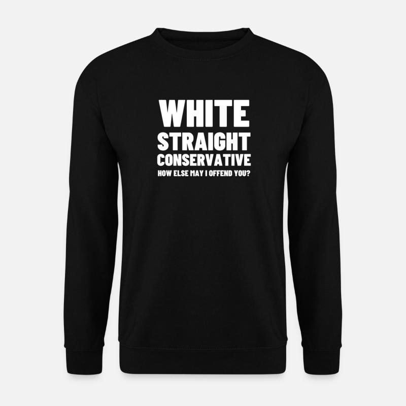 Politik weiß christlich konservativ geschenk - Unisex Pullover - Schwarz