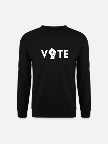 Wählen Demokratie Politik Freiheit geschenk - Unisex Pullover - Schwarz