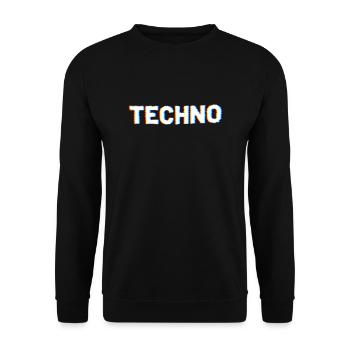 Techno - Sweat-shirt Unisexe - noir - Devant - Alina (178cm) & Michal (187cm)