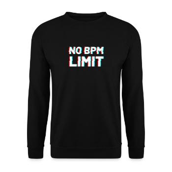 Techno DJ Raver Festival Bass Musik geschenk - Unisex Pullover - Schwarz - Vorne - Alina (178cm) & Michal (187cm)