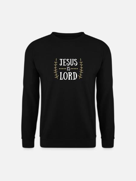 Jésus Christ Église Bible cadeau croix religion - Sweat-shirt Unisexe - noir