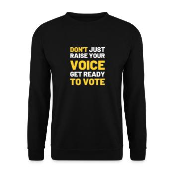 Vote politique parti Justice gouvernement - Sweat-shirt Unisexe - noir - Devant - Alina (178cm) & Michal (187cm)