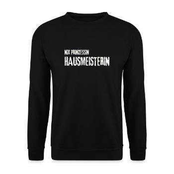 Hausmeisterin job hauswart arbeit geschenk mutter - Unisex Pullover - Schwarz - Vorne - Alina (178cm) & Michal (187cm)