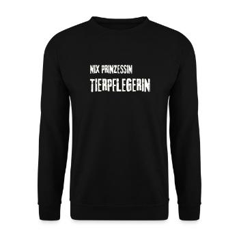 tierpfleger, geschenk, beruf, job, zoo, tierpflege - Unisex Pullover - Schwarz - Vorne - Alina (178cm) & Michal (187cm)