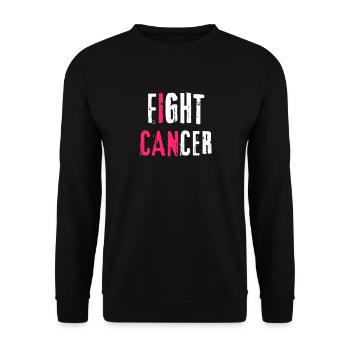 Fight Cancer Cancer Hôpital chimio thérapie - Sweat-shirt Unisexe - noir - Devant - Alina (178cm) & Michal (187cm)