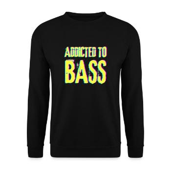 techno rave raver dj festival electro hardstyle - Unisex Pullover - Schwarz - Vorne - Alina (178cm) & Michal (187cm)