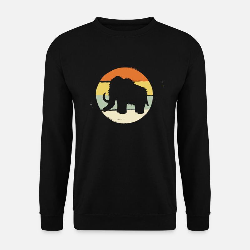 Don de défenses de trompe préhistorique de l’âge de pierre du mammouth - Sweat-shirt Unisexe - noir