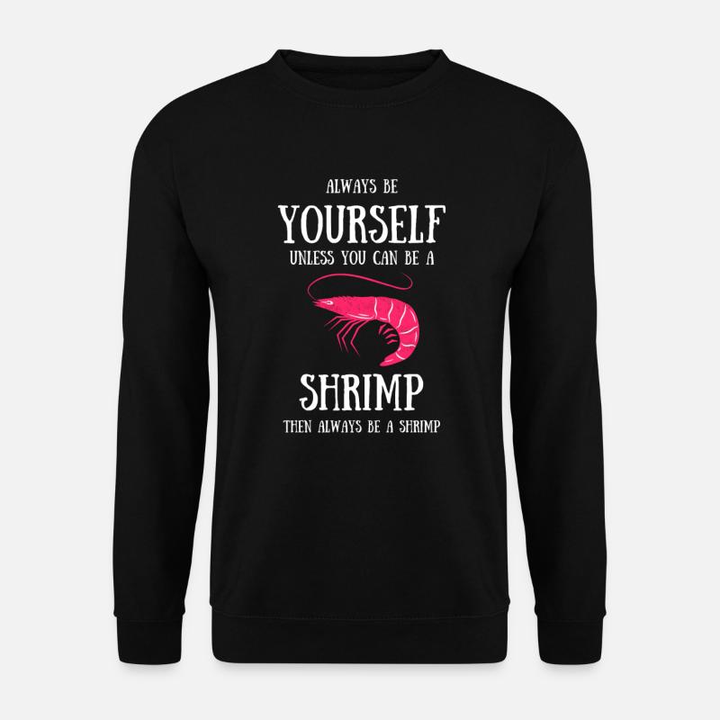 Garnelen Shrimp aquarium languste geschenk krabbe - Unisex Pullover - Schwarz