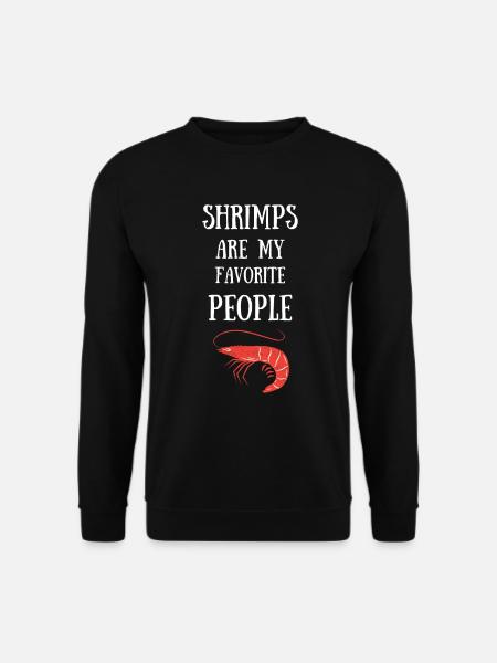 Garnelen shrimp aquarium krebs tier - Unisex Pullover - Schwarz