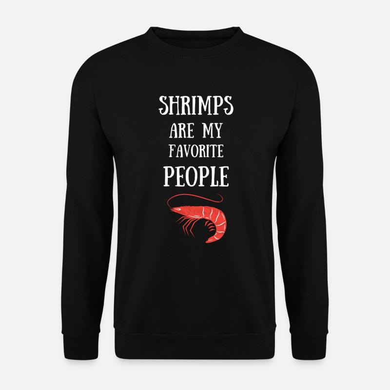 Garnelen shrimp aquarium krebs tier - Unisex Pullover - Schwarz
