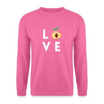 Fruits d’abricot manger cadeau de pêche sucrée - Sweat-shirt Unisexe - rose - Devant