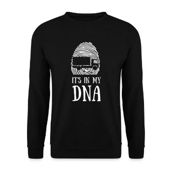 LKW trucker Beruf job lager verkehr geschenk - Unisex Pullover - Schwarz - Vorne - Alina (178cm) & Michal (187cm)