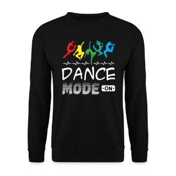 Dance Mode On - Unisex Pullover - Schwarz - Vorne - Alina (178cm) & Michal (187cm)