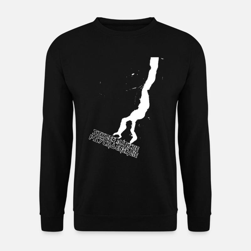 Psycho Energie Motiv Blitz - Unisex Pullover - Schwarz