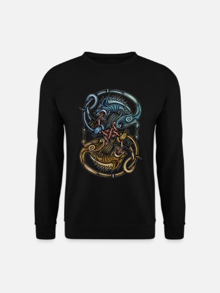 Viking Wolves - Unisex Sweatshirt - black