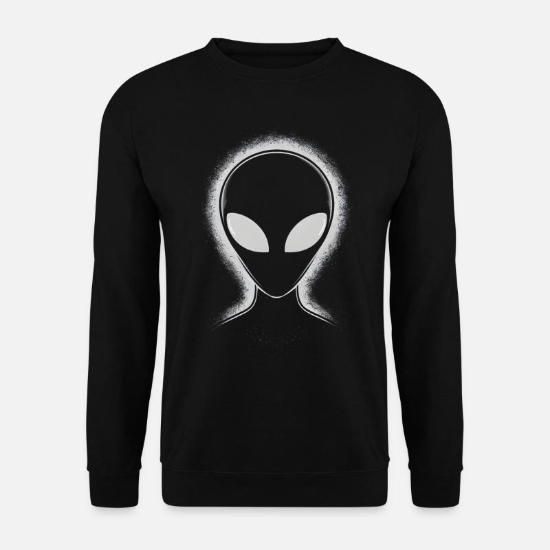 Visage d’extraterrestre - Sweat-shirt Unisexe - noir