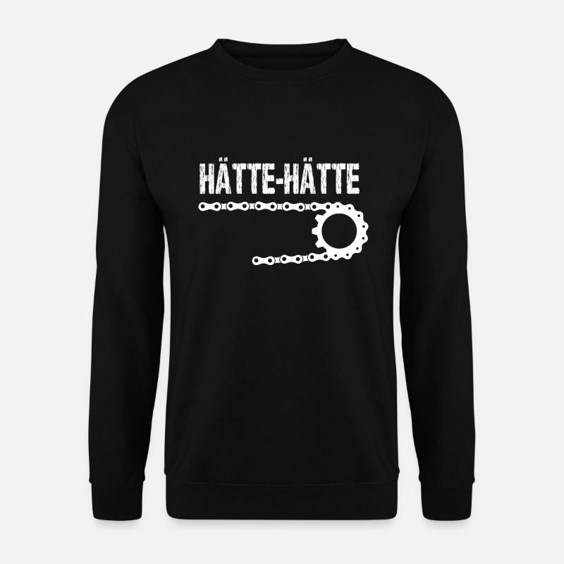 Hätte Hätte Fahrradkette - Unisex Pullover - Schwarz