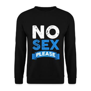 Pas De Sexe S'il Vous Plaît - Sweat-shirt Unisexe - noir - Devant - Alina (178cm) & Michal (187cm)