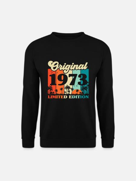 1973 Jahrgang Vintage Retro Geburtstag Geschenk - Unisex Pullover - Schwarz